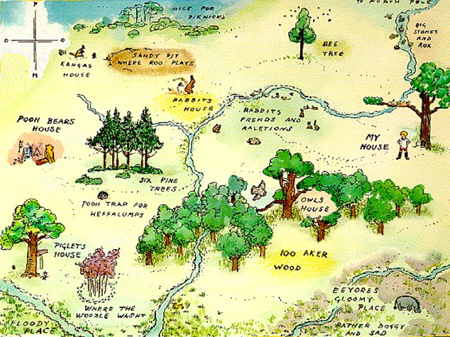 Hundred Acre Wood map
