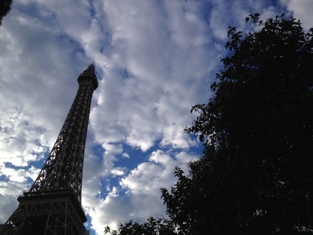 Paris Las Vegas Eiffel Tower and Clouds