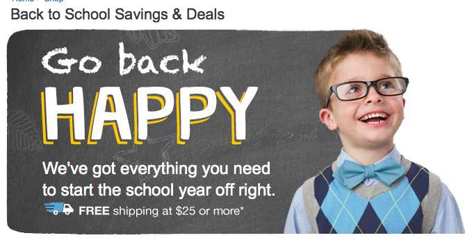 Walgreens 2014 Back to School Sale