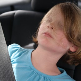2014 Toyota Highlander Daughter Sleeping