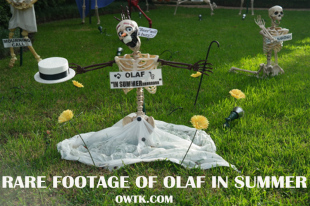 Rare Footage of Frozen’s Olaf the Snowman In Summer Discovered