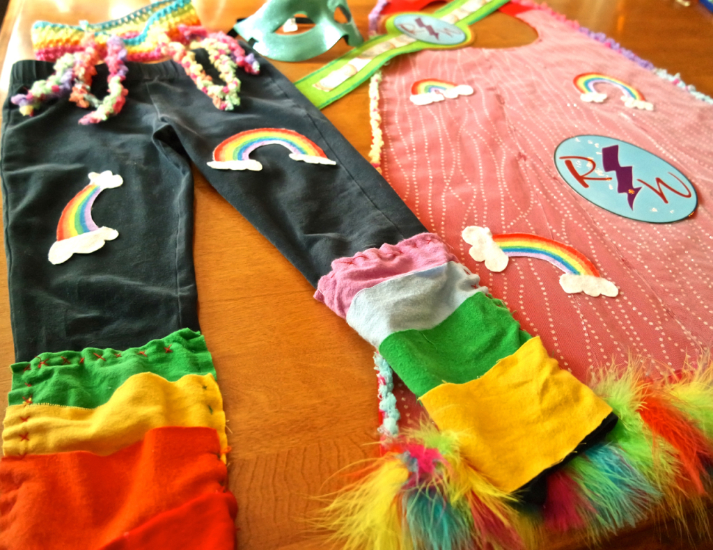 Homemade Halloween Costume Rainbow Warrior Full Costume