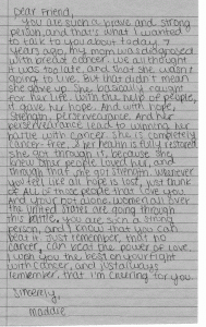 Girls Love Mail World Cancer Day Letter Writing