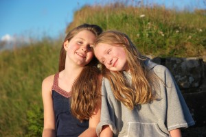 Photos of Growing Up OWTK Daughters on Hadrians Wall