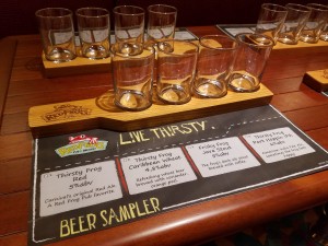 Carnival Vista Red Frog Brewery Beer Sampler Lineup