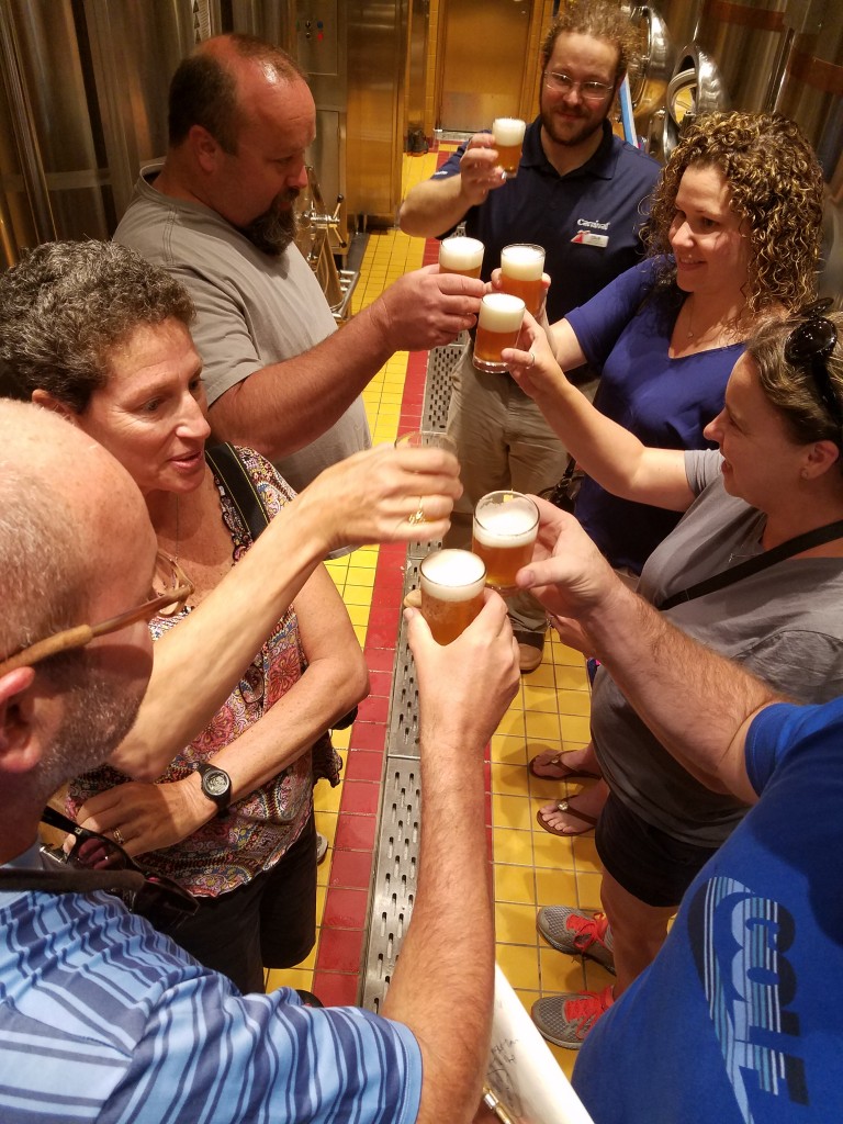 Carnival Vista Red Frog Brewery Tour Toast