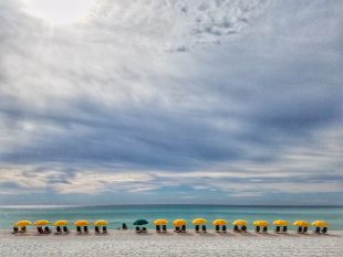 The Woman With The Cigarette On The Beach