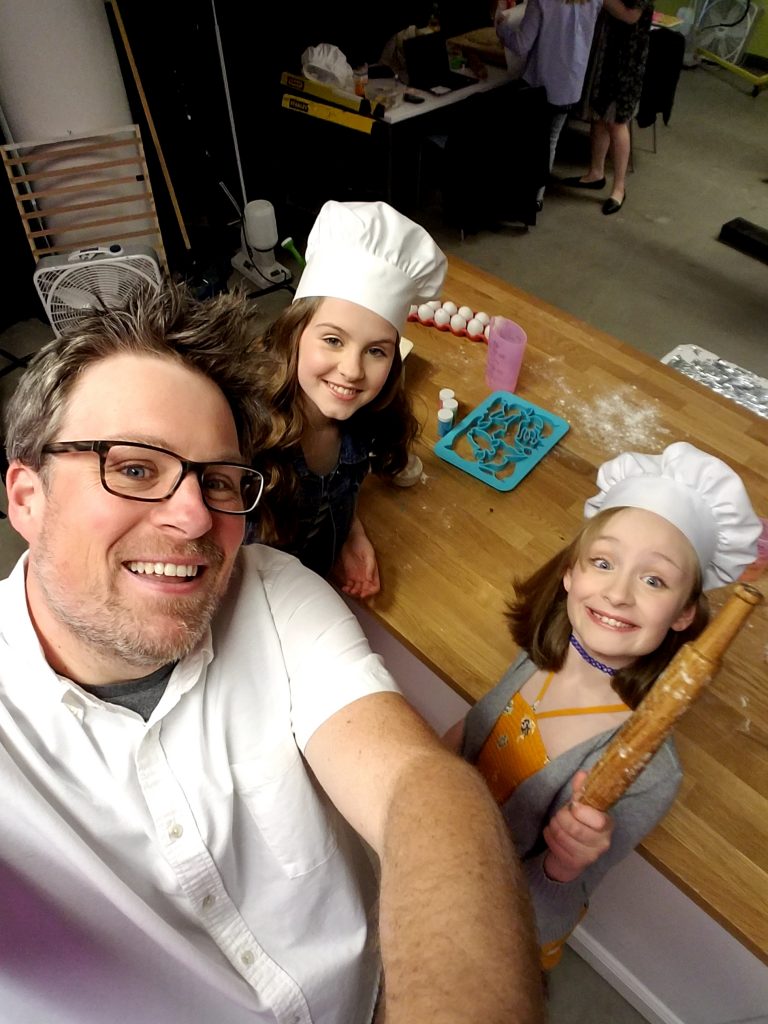 Bogle dad daughter zulily baking sales event selfie