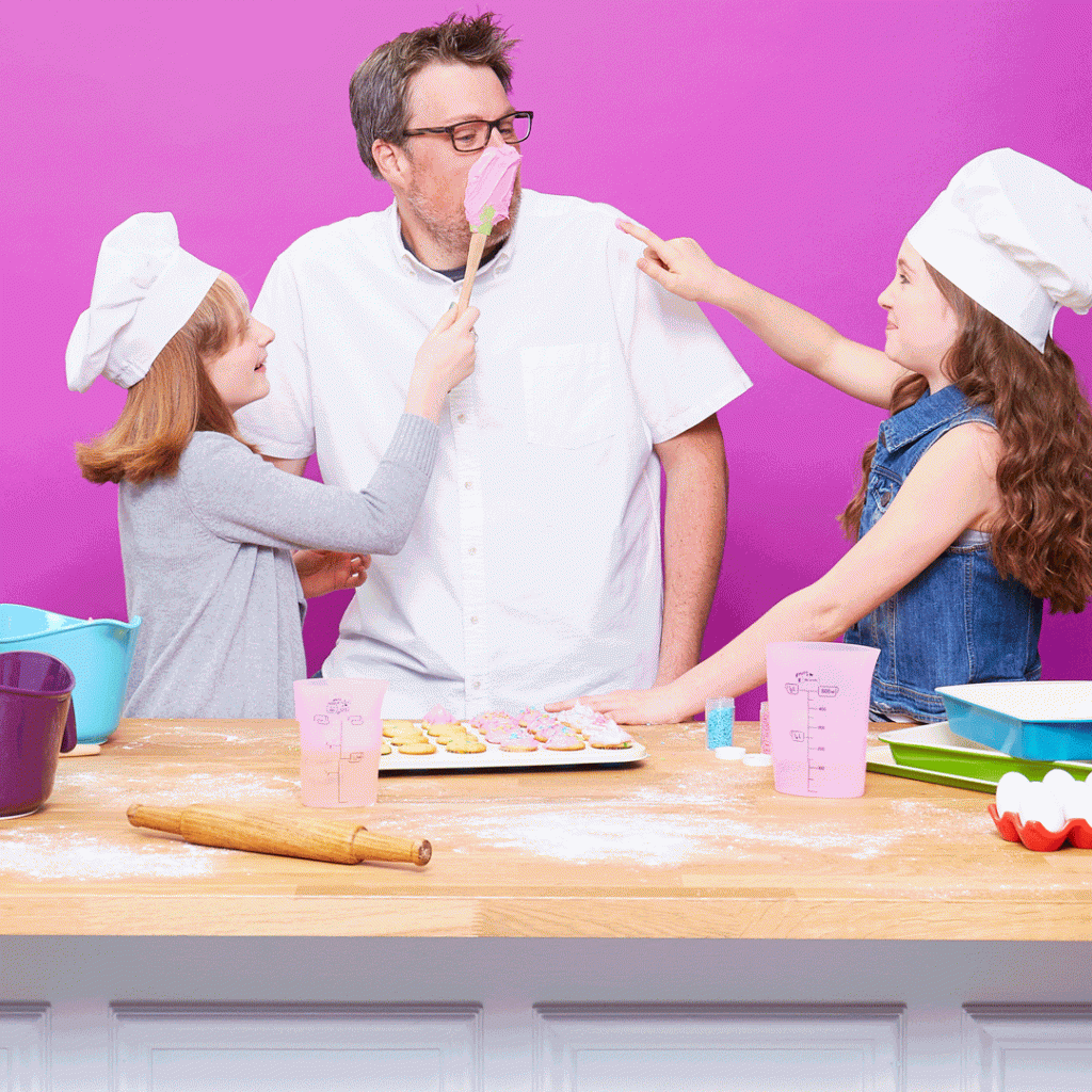 Bogle dad daughter zulily baking sales event gif