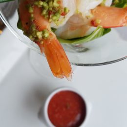 Nouveau Restaurant Carnival Legend Alaska Shrimp Cocktail