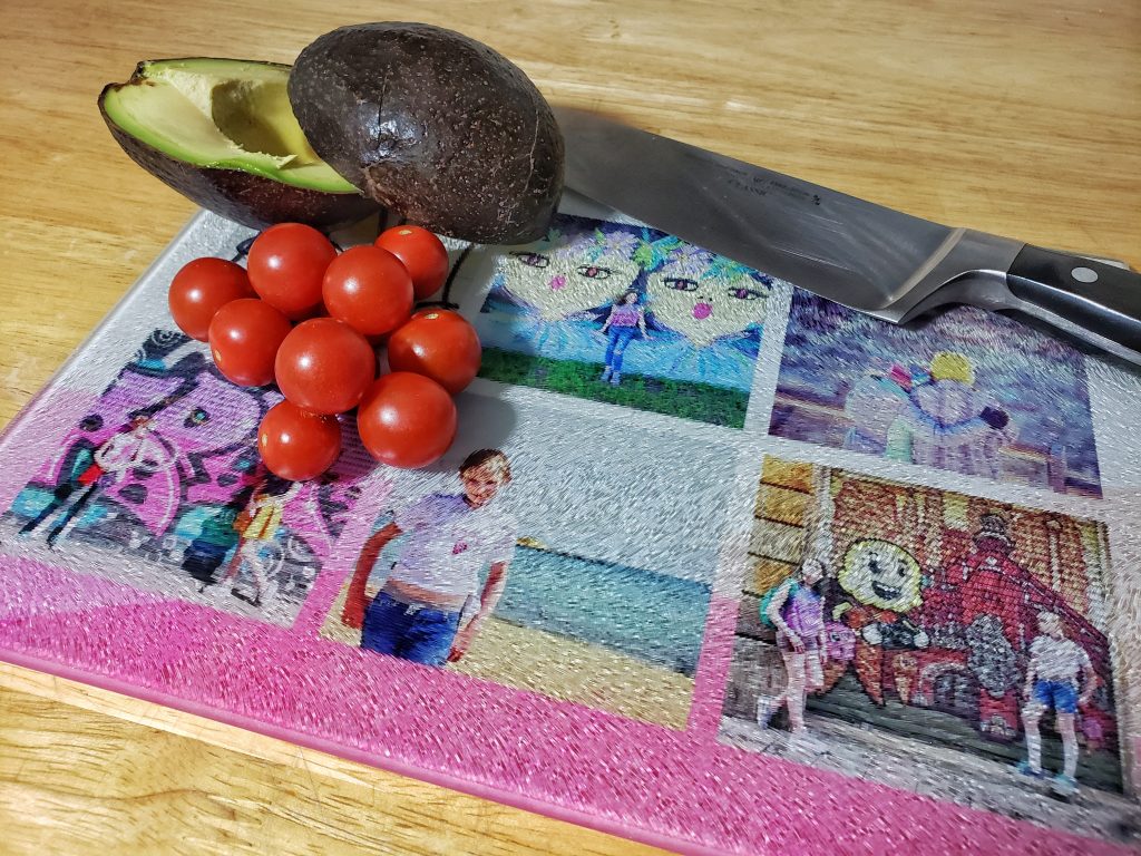 Snapfish Unique Father's Day Gifts photo collage cutting board